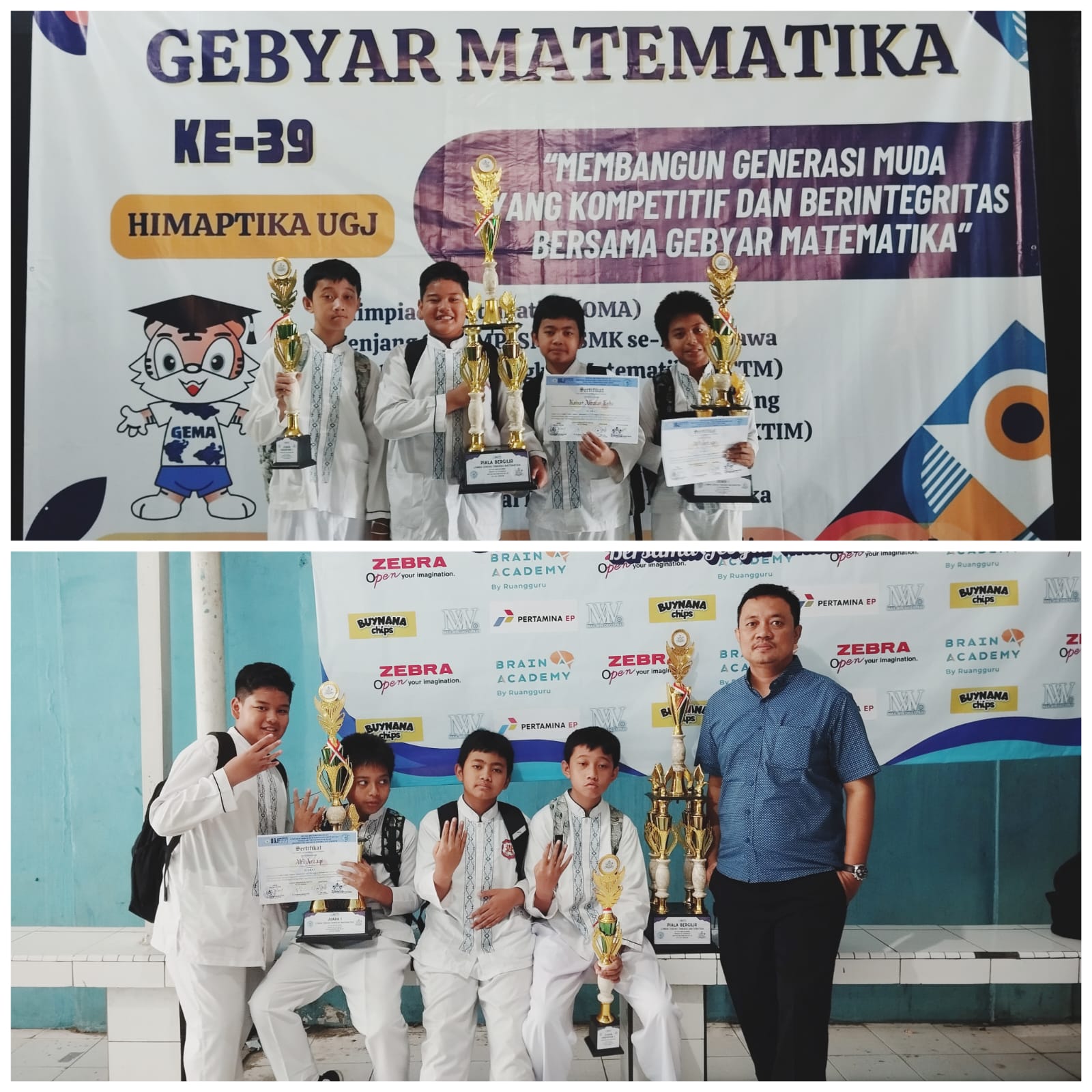 Raih Kembali Juara Umum Gema-39 Matematika UGJ